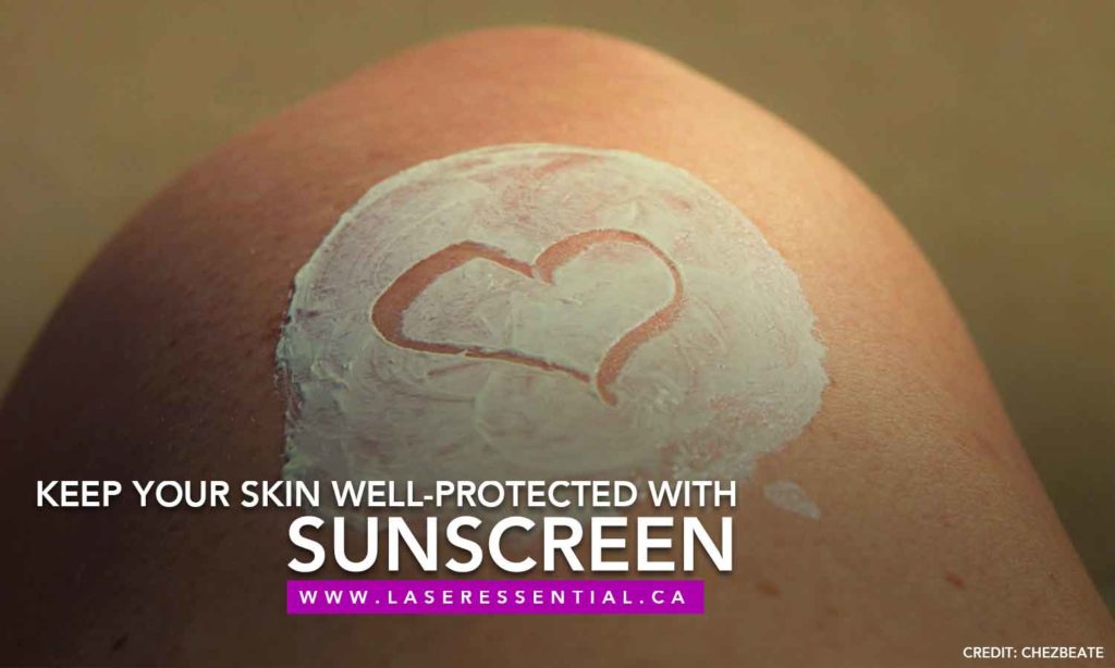 Keep your skin well-protected with sunscreen
