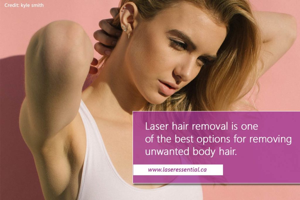 Laser hair removal is one of the best options for removing unwanted body hair.